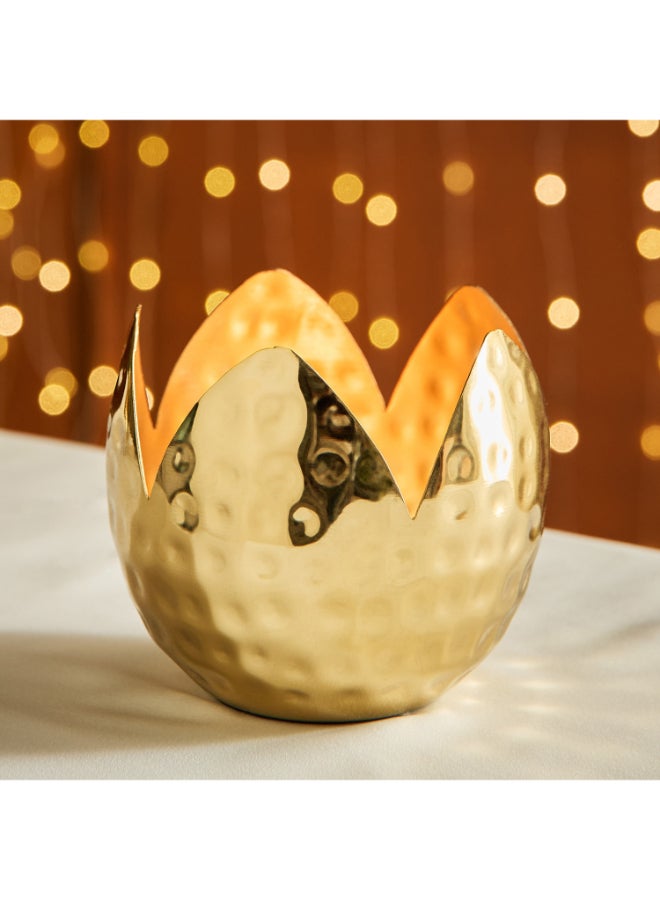 Home Box Hammered Gold Votive Candleholder for Home Decor - Image 2